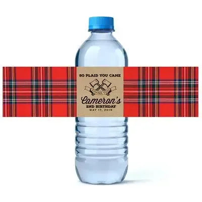 Lumberjack Water Bottle Labels - iCustomLabel