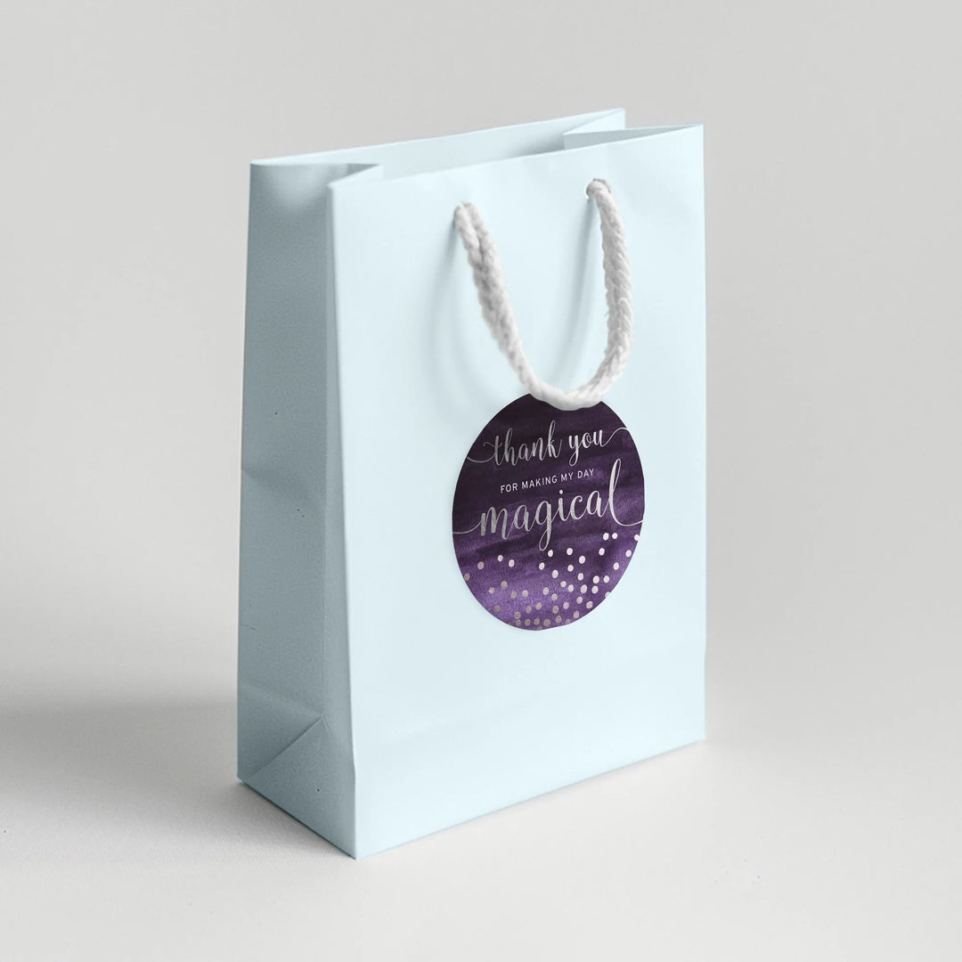 Magical Confetti Birthday Favor Labels - iCustomLabel