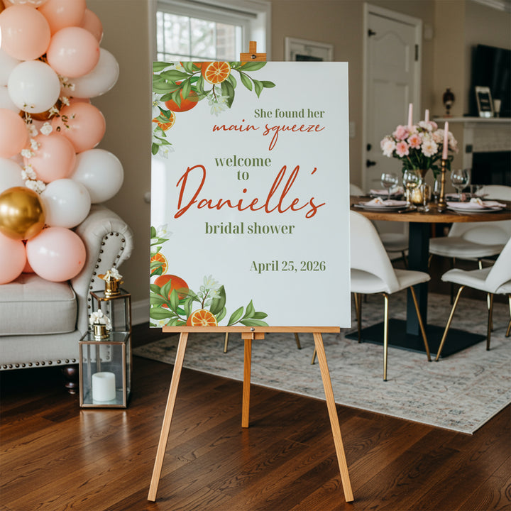 Main Squeeze Bridal Shower Welcome Sign