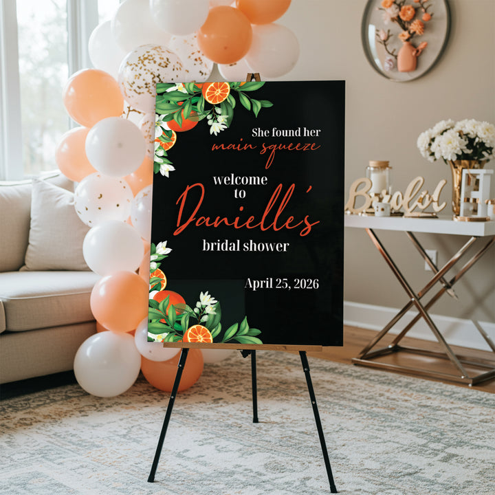 Main Squeeze Bridal Shower Welcome Sign