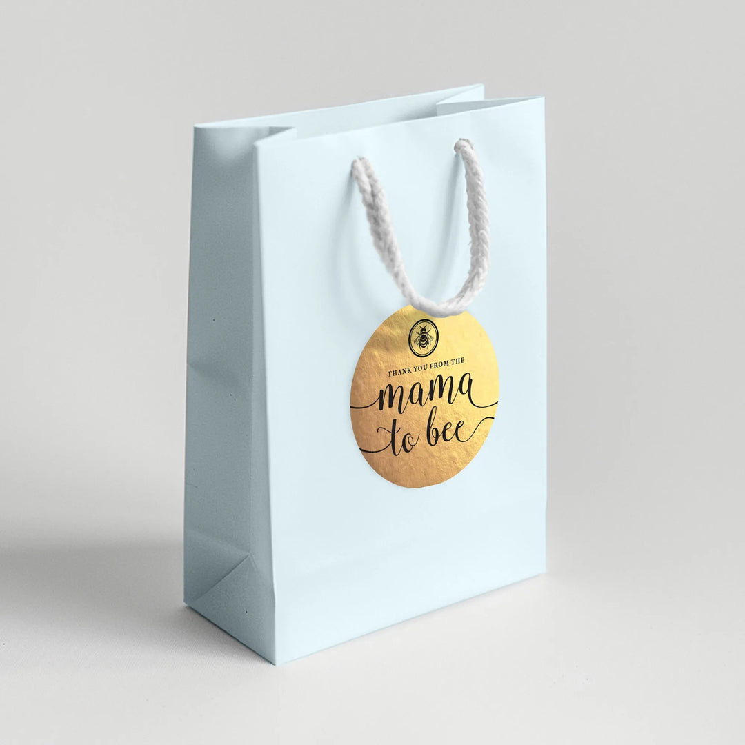 Mama To Bee Baby Shower Favor Labels - iCustomLabel