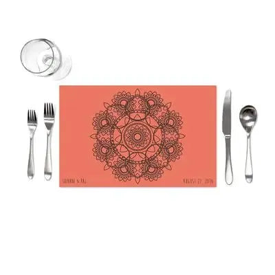 Mandala Henna Placemats - iCustomLabel