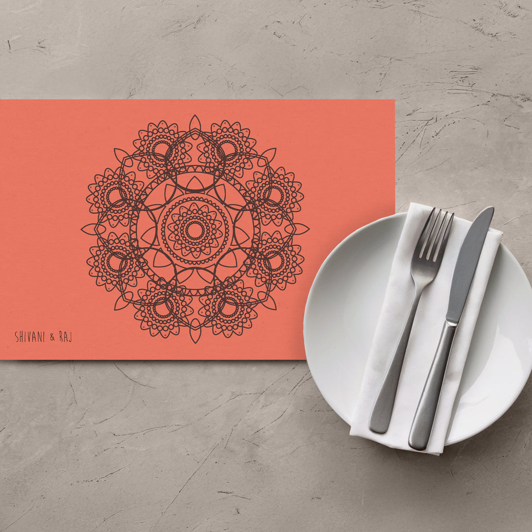 Mandala Henna Placemats - iCustomLabel