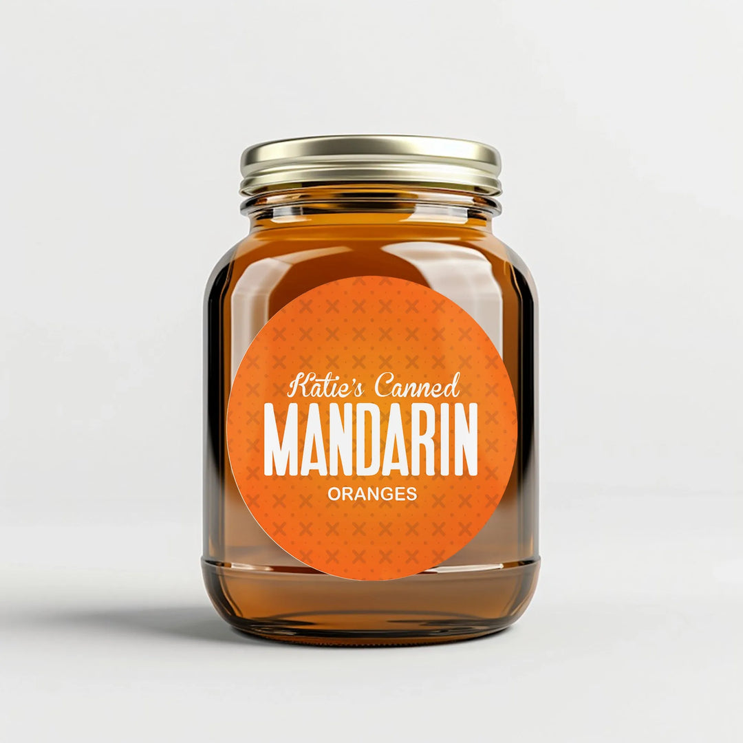 Mandarin Oranges Canning Labels - iCustomLabel