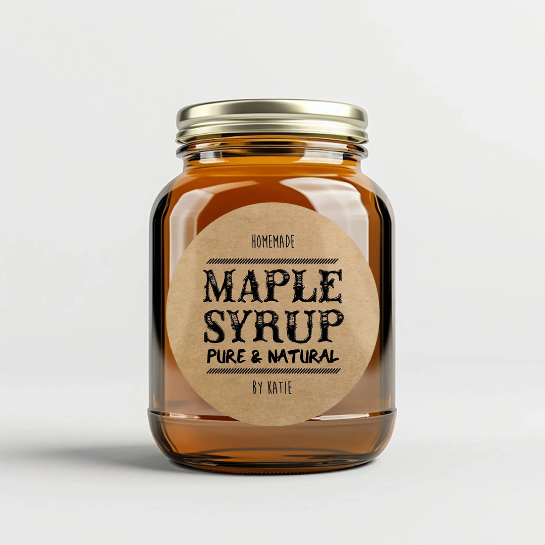 Maple Syrup Canning Labels - iCustomLabel