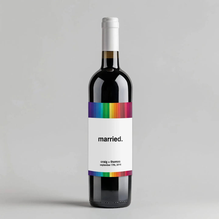 Married Wine Label - iCustomLabel