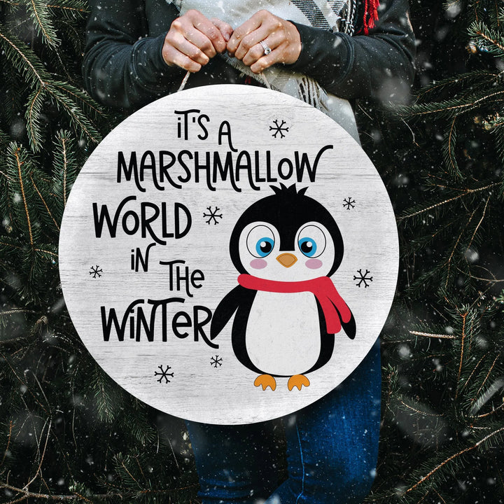 Marshmallow World Christmas Door Decorations - iCustomLabel