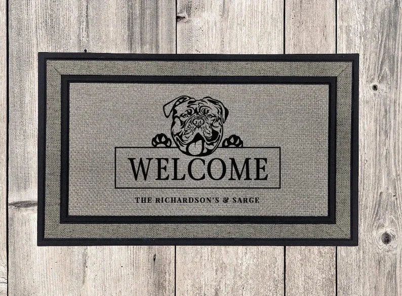 Mastiff Dog Welcome Mat - iCustomLabel