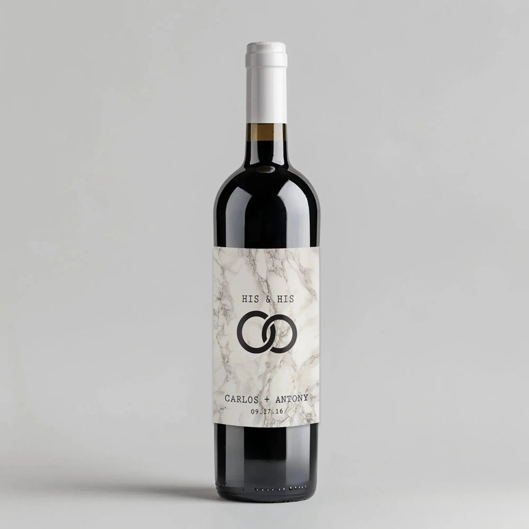 Men Rings Wine Label - iCustomLabel