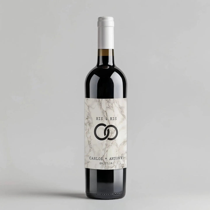Men Rings Wine Label - iCustomLabel