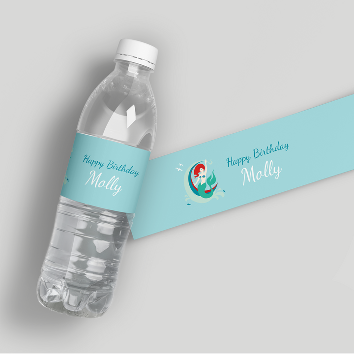 Mermaid Water Bottle Labels