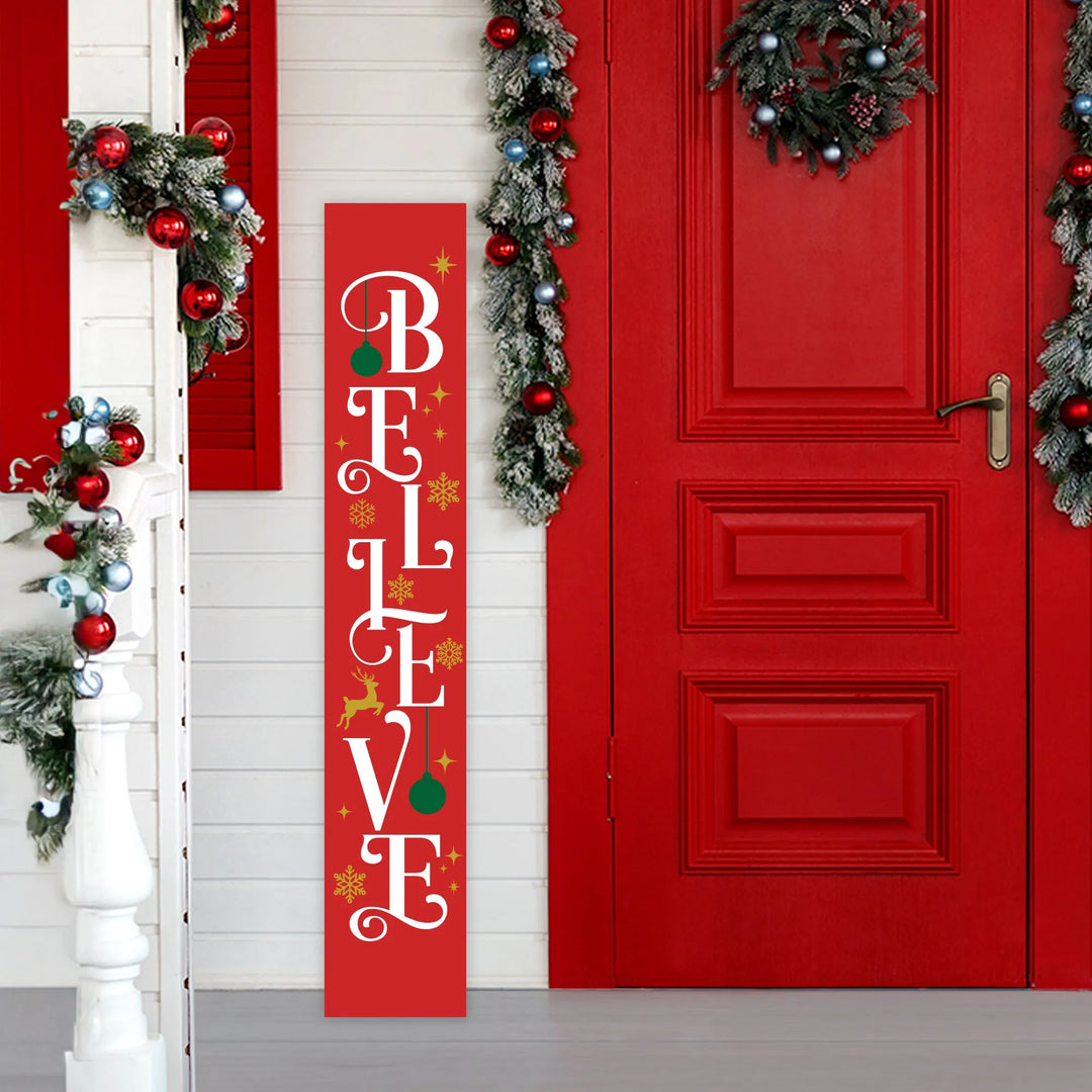 Merry Christmas Porch Sign - iCustomLabel
