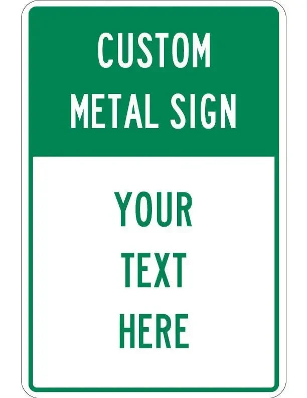 Custom Sign Metal Large,Personalized Decorative Sign,''Add