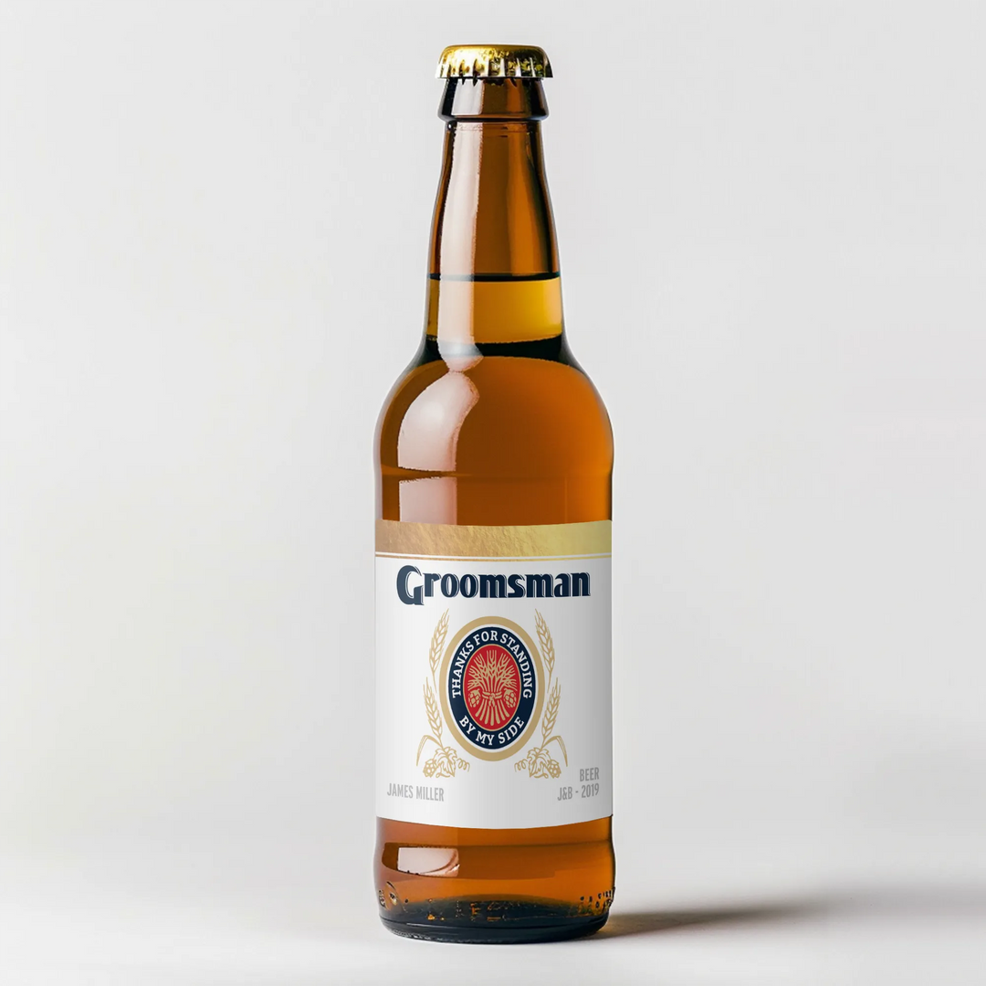 Miller Lite Groomsman Beer Label - iCustomLabel