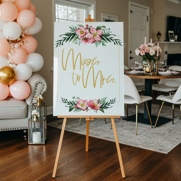 Miss To Mrs Bridal Shower Welcome Sign - iCustomLabel