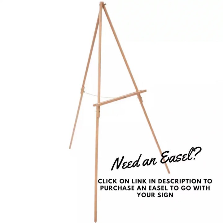 Miss To Mrs Greenery Engagement Welcome Sign - iCustomLabel
