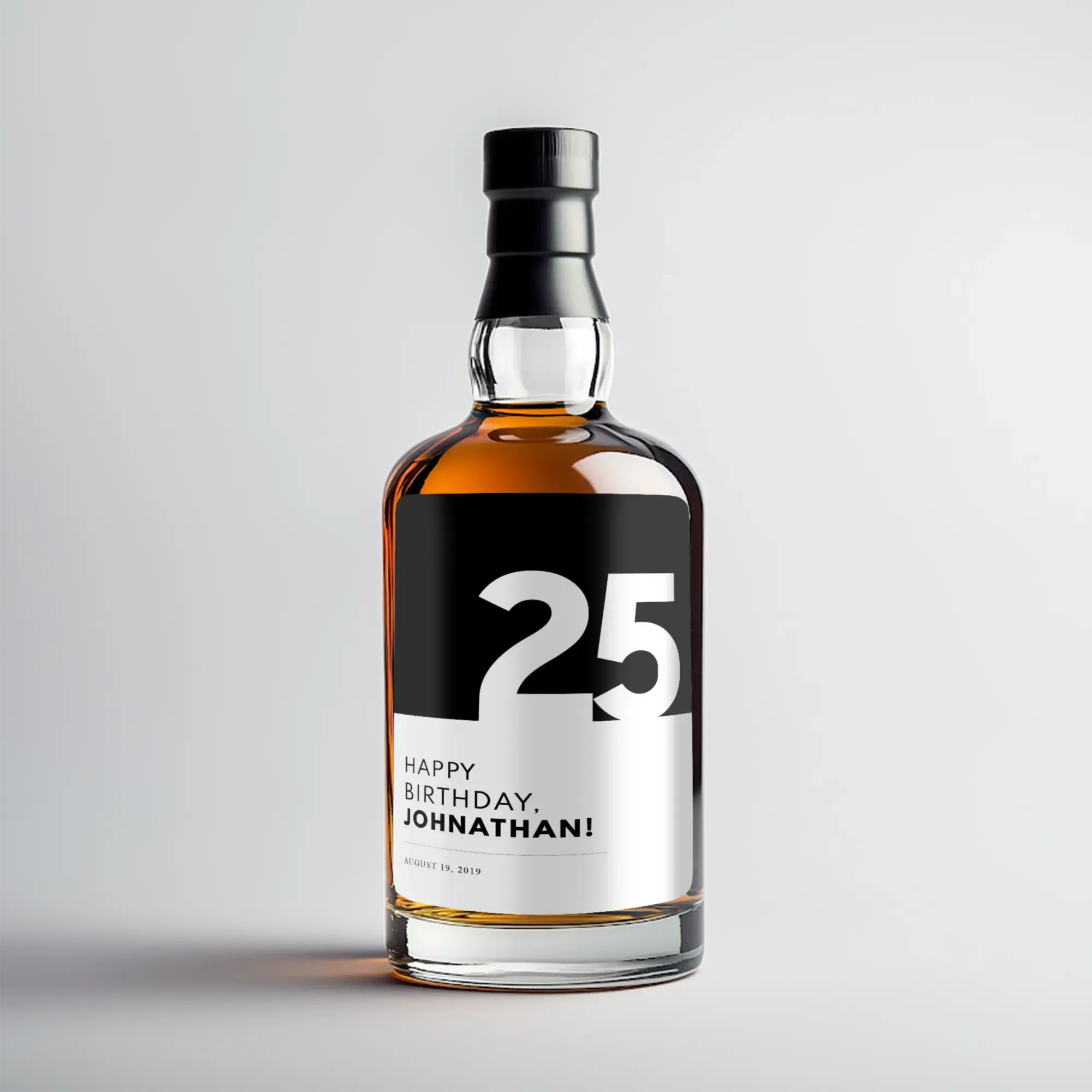 Custom Birthday Liquor Labels \u0026 Stickers – Decorated Alcohol Bottles for  Birthday – iCustomLabel, image size:2000x2000