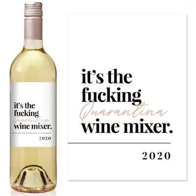 Modern Quarantina Mixer Wine Label - iCustomLabel