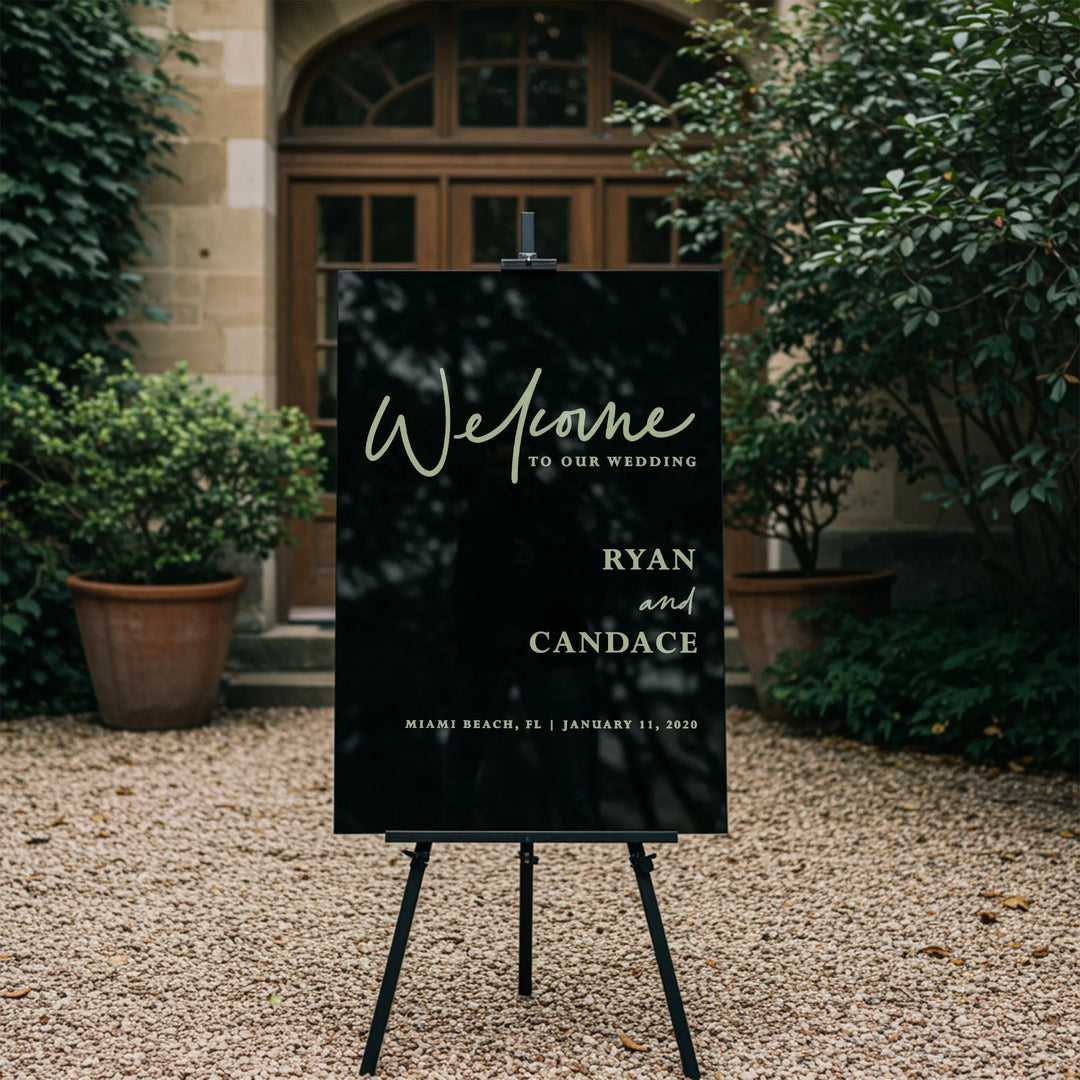 Modern Wedding Welcome Sign - iCustomLabel