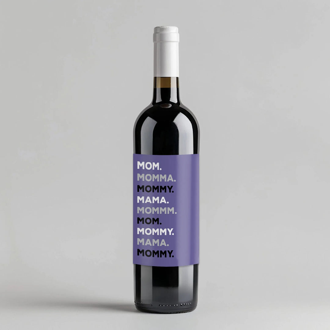 Mom Momma Wine Label - iCustomLabel