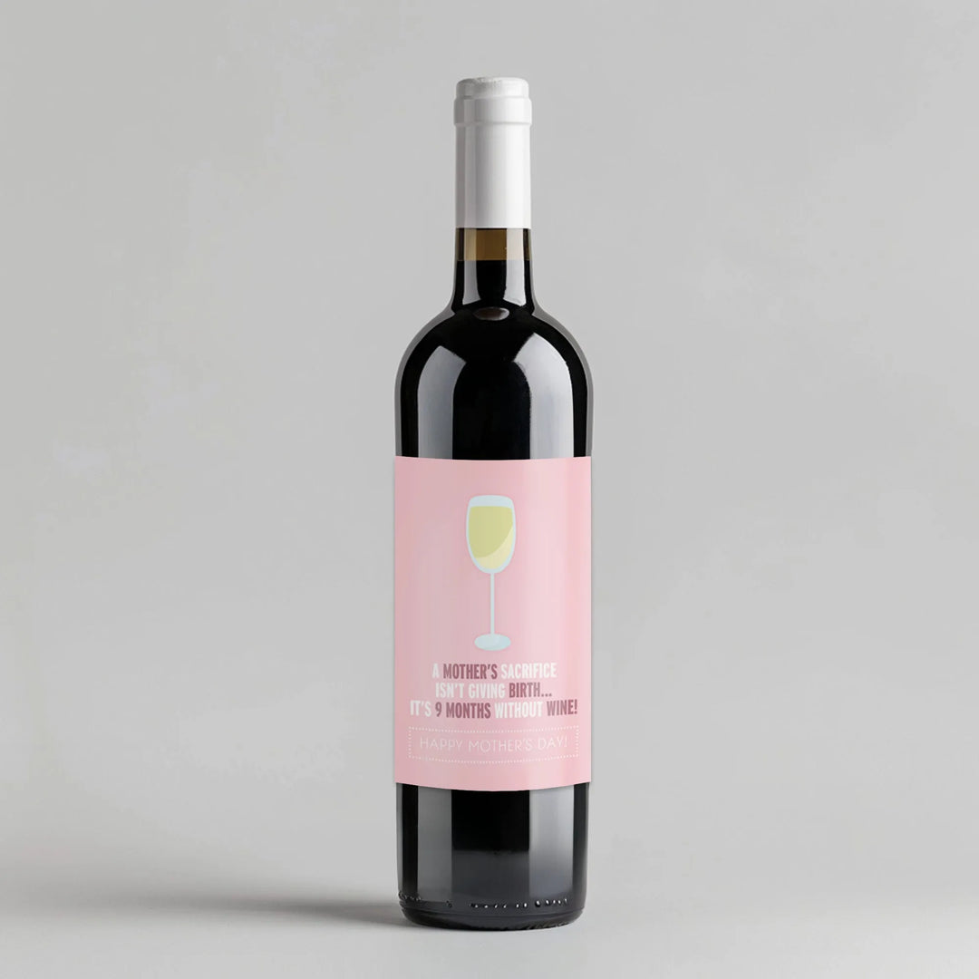 Mom Sacrifice Wine Label - iCustomLabel