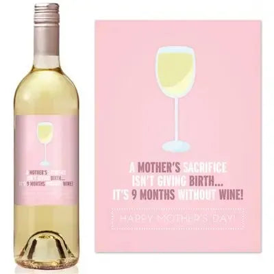 Mom Sacrifice Wine Label - iCustomLabel