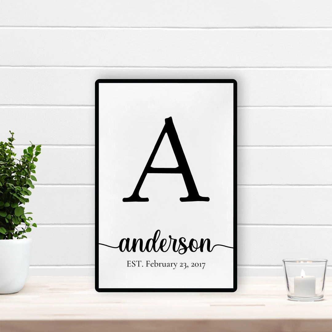 Monogram Family Wall Decor - iCustomLabel