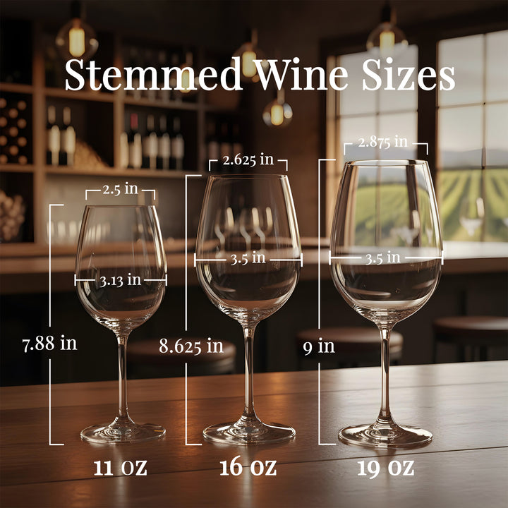 Personalized 11oz Stemmed Wine Glass - Custom Engraved Glassware - iCustomLabel