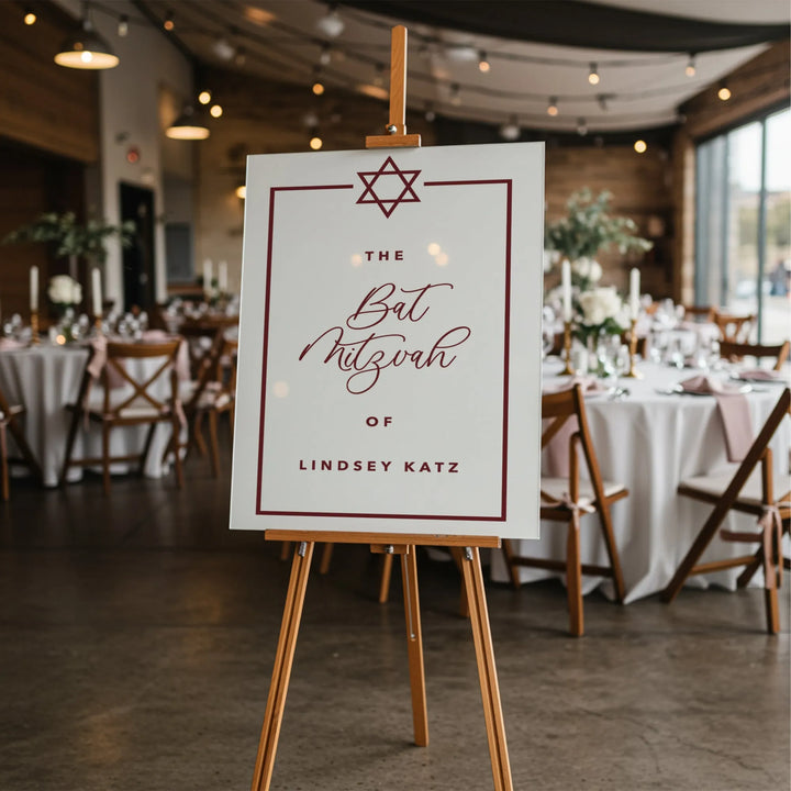 Monterey Bat Mitzvah Sign - iCustomLabel
