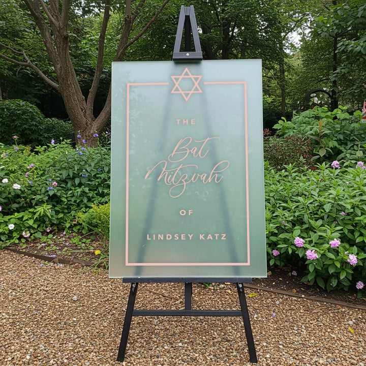 Monterey Bat Mitzvah Sign - iCustomLabel