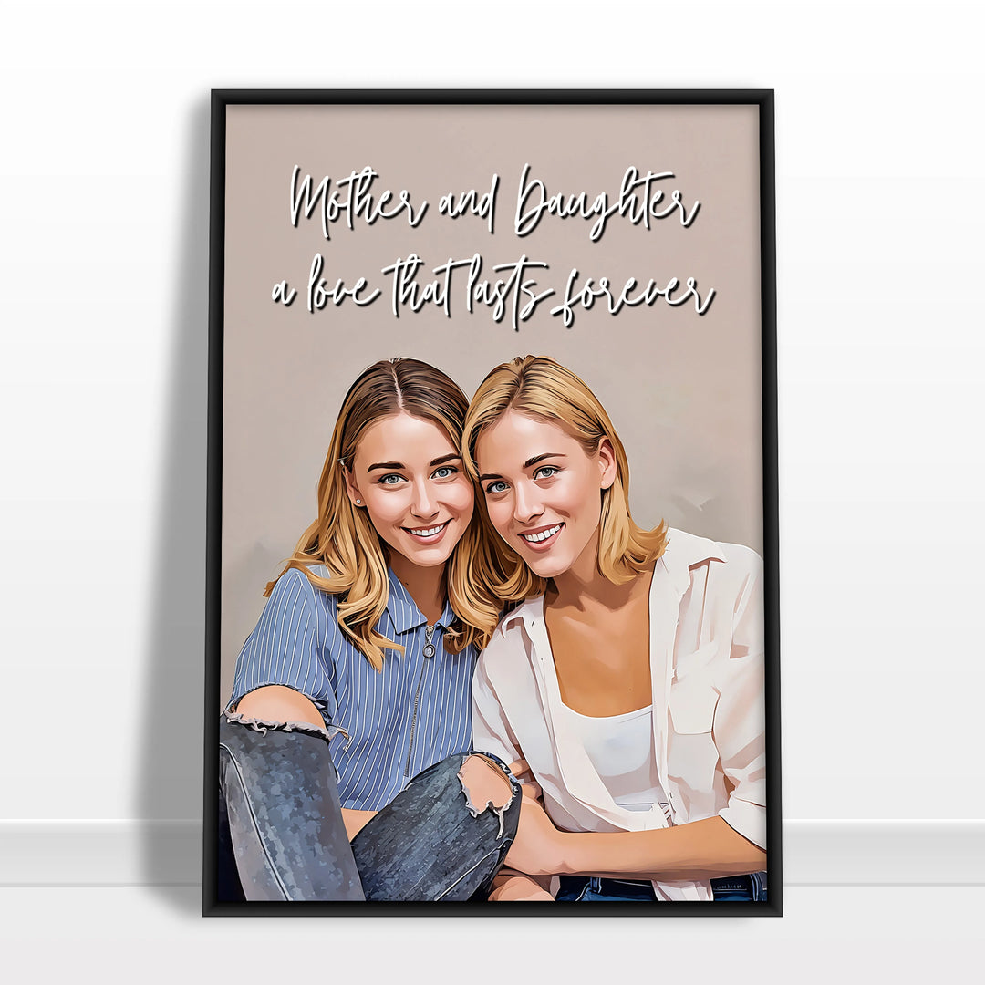 Mother Daughter Poster - iCustomLabel