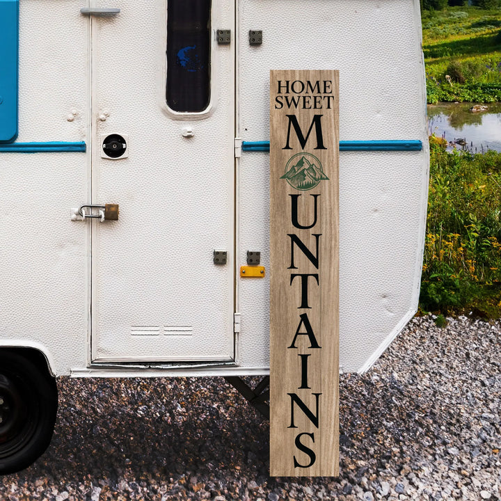 Mountain Porch Leaner Welcome Sign - iCustomLabel
