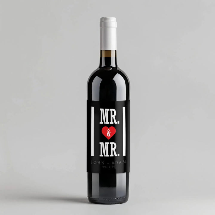 Mr Mr Wine Label - iCustomLabel