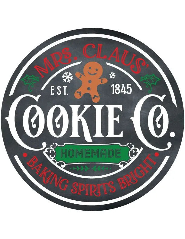 Mrs Claus Christmas Metal Sign - iCustomLabel