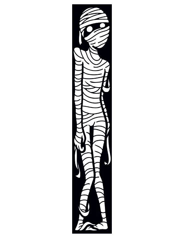 Mummy Halloween Porch Sign - iCustomLabel