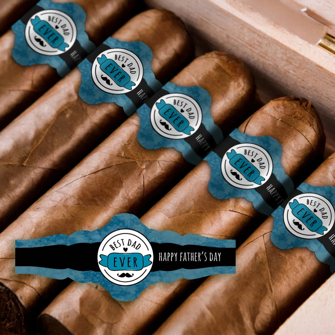 Mustache Cigar Bands - iCustomLabel