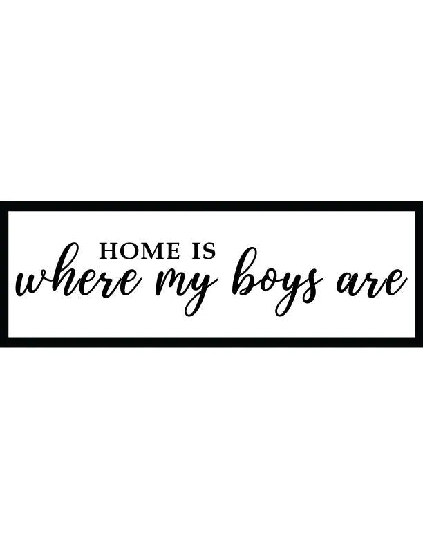 My Boys Living Room Wall Decor - iCustomLabel