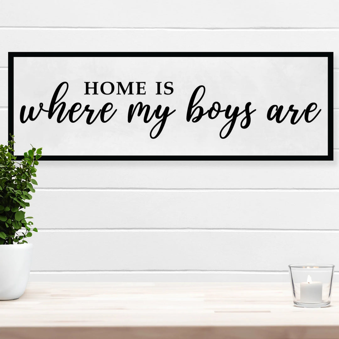 My Boys Living Room Wall Decor - iCustomLabel