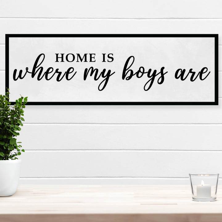 My Boys Living Room Wall Decor - iCustomLabel