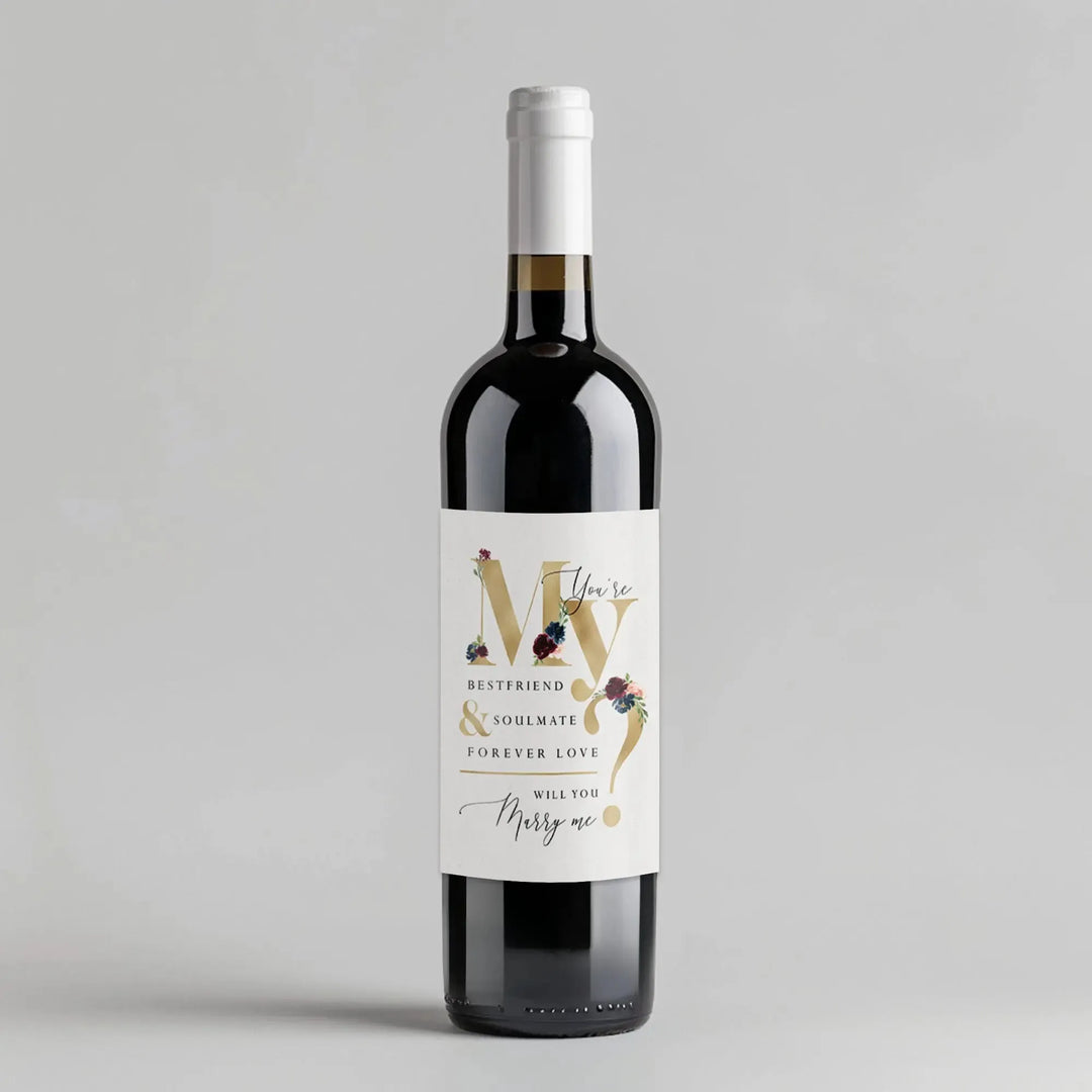 My Soulmate Proposal Wine Label - iCustomLabel