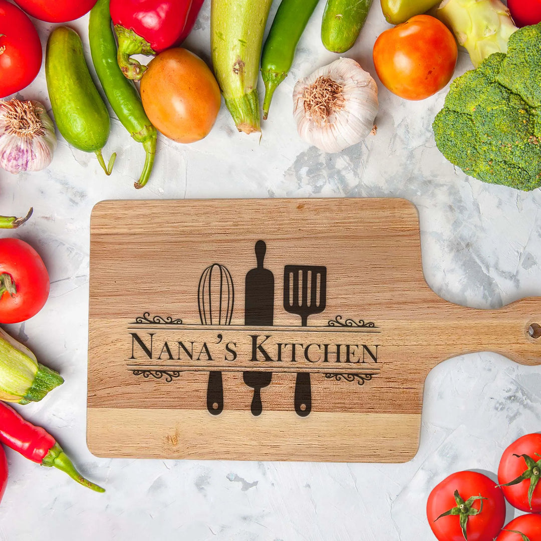 Nana's Kitchen Handle Cutting Board - iCustomLabel