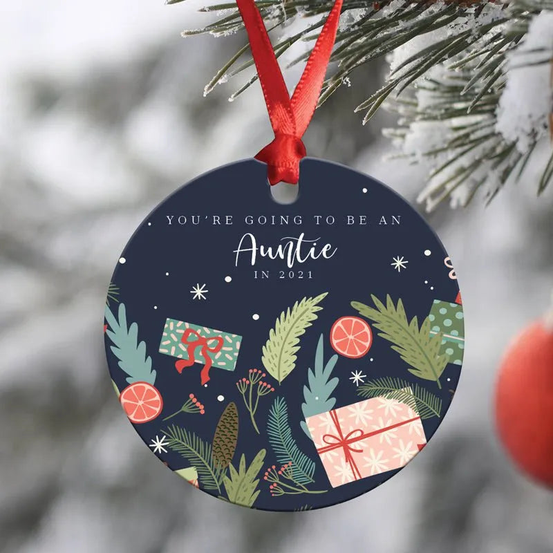 Navy Pregnancy Christmas Ornament - iCustomLabel