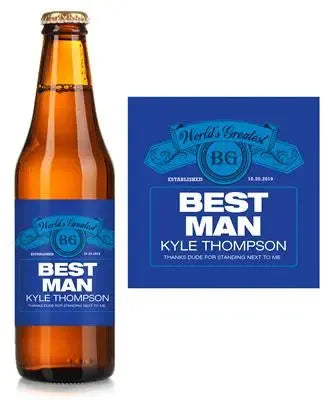 New Bud Light Best Man Beer Label - iCustomLabel