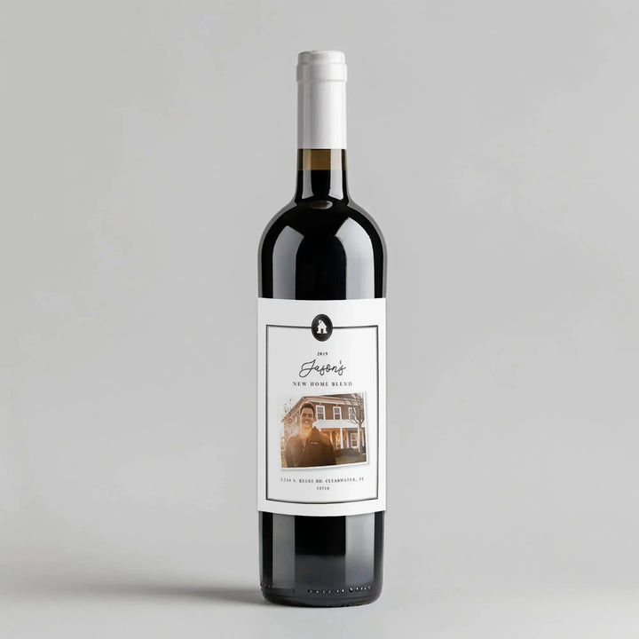 New Home Blend Wine Label - iCustomLabel