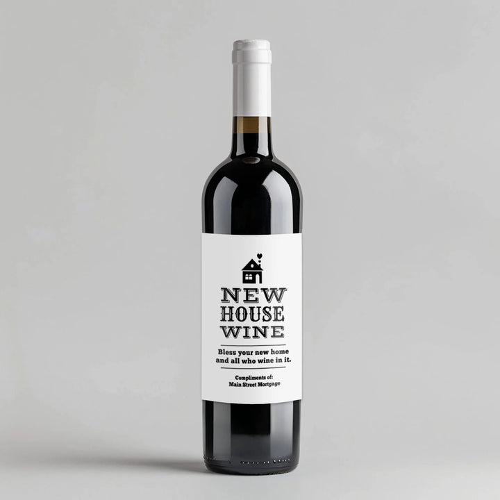 New House Mortgage Broker Wine Label - iCustomLabel