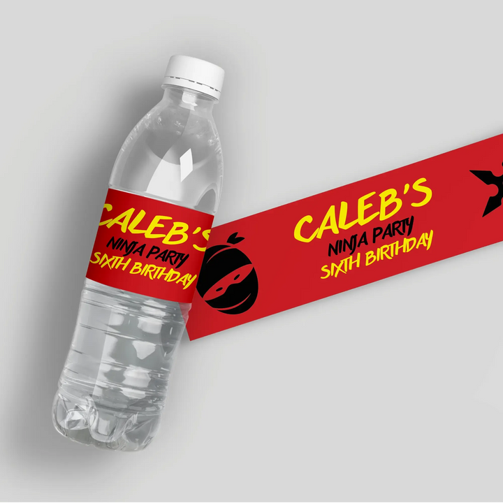 Ninja Water Bottle Labels - iCustomLabel