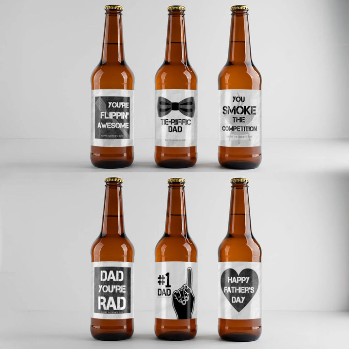 No. 1 Dad Beer Label Set - iCustomLabel