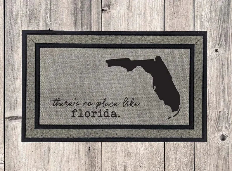 No Place Like Florida Door Mat - iCustomLabel
