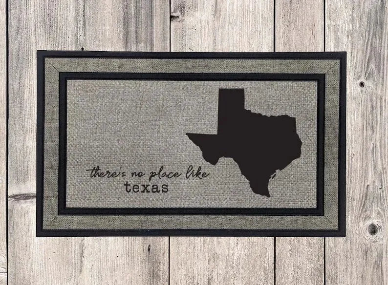 No Place Like Texas Door Mat - iCustomLabel