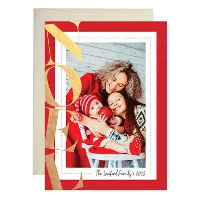 Noel Gold Foil Holiday Cards - iCustomLabel
